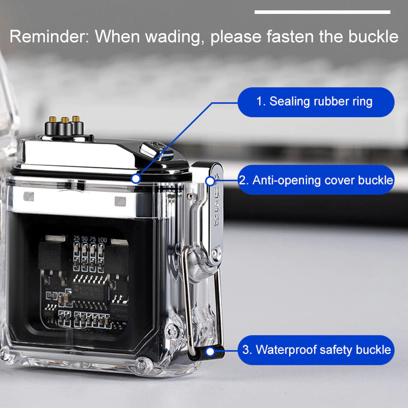 Chargez l&#39;image dans la visionneuse de la galerie, Cyber Punk Style Transparent Super Cool Windproof Waterproof Electric Cigarette Lighter Men Gift - Polar Tech Australia
