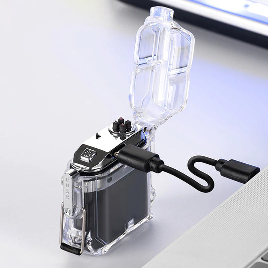 Cyber Punk Style Transparent Super Cool Windproof Waterproof Electric Cigarette Lighter Men Gift - Polar Tech Australia