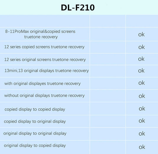 [DL F210] iPhone 8/iPhone X/11/12/13 Ture Tone Recovery Repair Programmer Instrument - Polar Tech Australia
