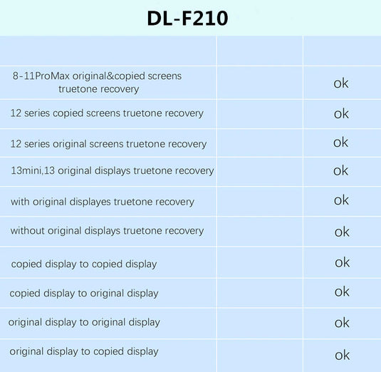 [DL F210] Sunshine Relife iPhone 8/iPhone X/11/12/13/14 Ture Tone Recovery Repair Programmer Instrument - Polar Tech Australia