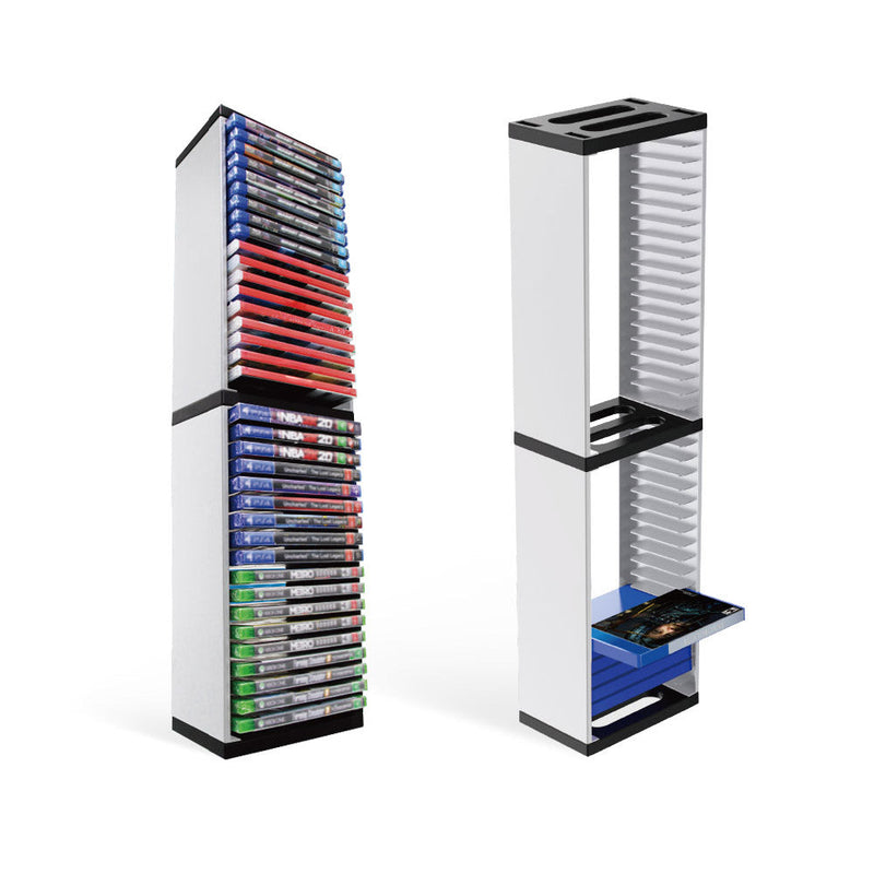 Cargue la imagen en el visor de la galería, PS4/PS5/Xbox/Nintendo Switch 36-Tier Optical Disc Rack Vertical Card Box Holder Storage Stand Game Card Box - Game Gear Hub
