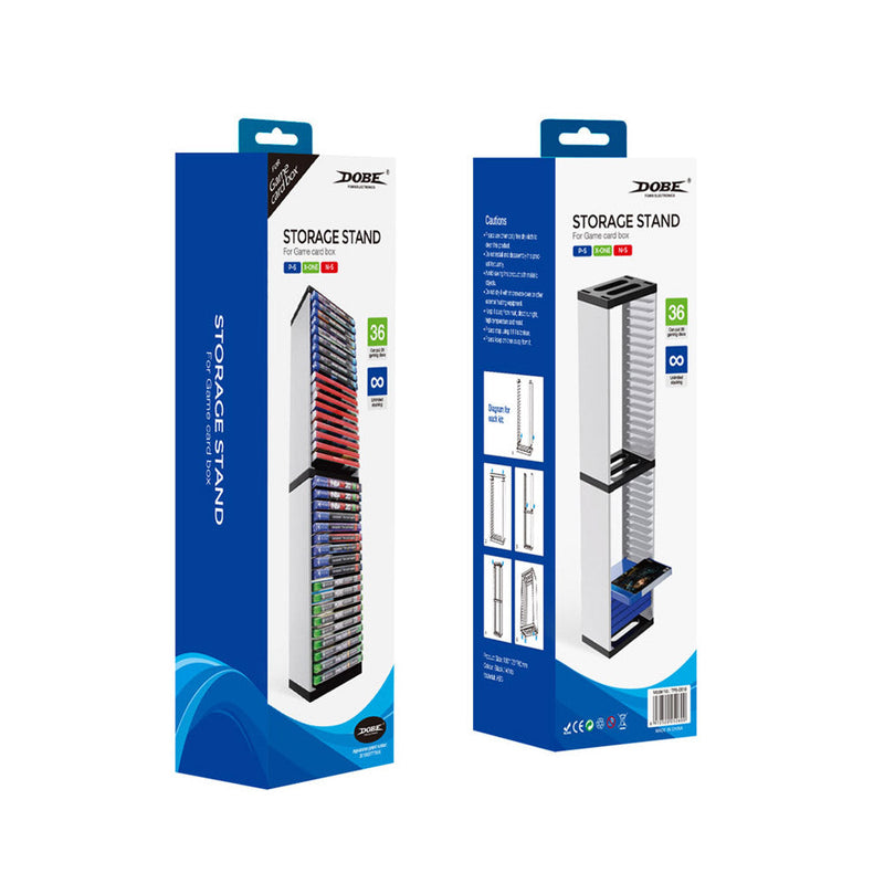 Cargue la imagen en el visor de la galería, PS4/PS5/Xbox/Nintendo Switch 36-Tier Optical Disc Rack Vertical Card Box Holder Storage Stand Game Card Box - Polar Tech Australia
