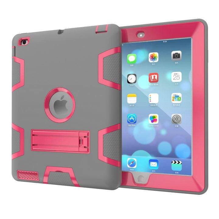 Cargue la imagen en el visor de la galería, Apple iPad Mini 4/5 Defender Heavy Duty Drop Proof Rugged Protective Stand Case - Polar Tech Australia
