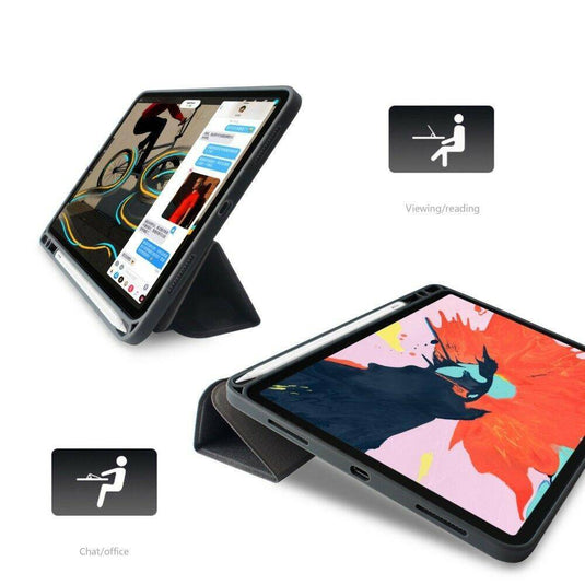 Apple iPad Mutural Smart Stand PU Leather Business Style Case - Polar Tech Australia