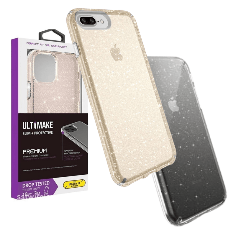 Load image into Gallery viewer, Apple iPhone 6/6s/7/8/Plus/SE 2 Ultimake Glitter Star Flash Clear Transparent Case - Polar Tech Australia
