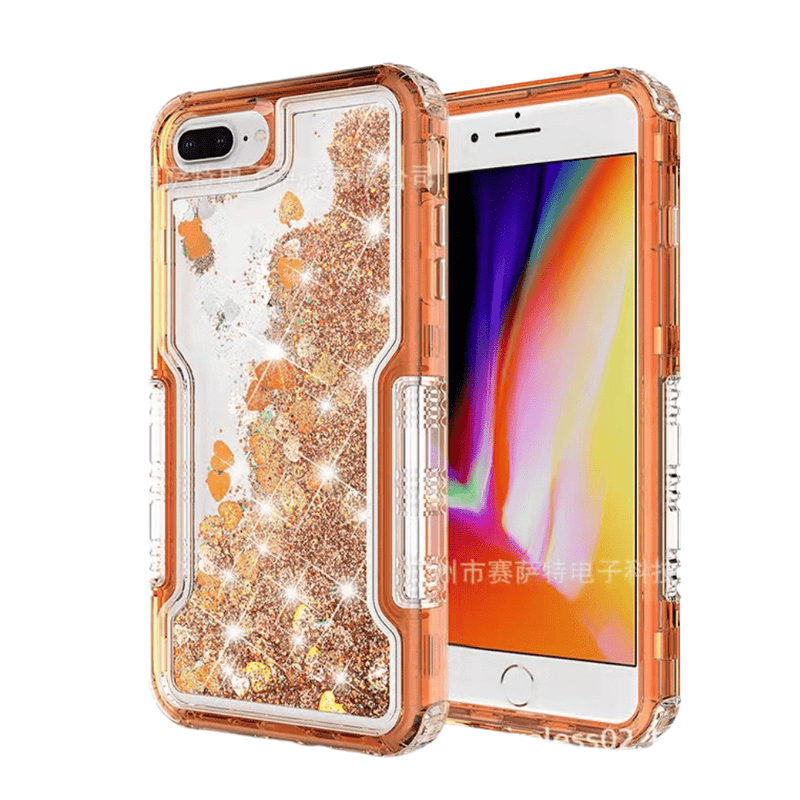 Load image into Gallery viewer, Apple iPhone 6/6S/7/8/Plus/SE 2020 Glitter Clear Transparent Liquid Sand Watering Case - Polar Tech Australia
