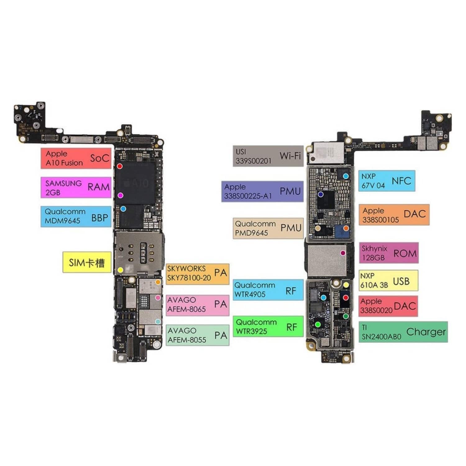 Iphone Cpu Part Apple iPhone 7 / 7 Plus - Motherboard IC Chip (Need Soldering) | Polar ...