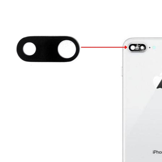 Apple iPhone 7 Plus /8 Plus Back Rear Main Camera Glass Lens With Adhesive - Polar Tech Australia