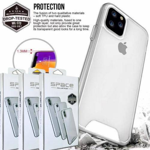 Apple iPhone X/XS/XR/XS Max SPACE Transparent Rugged Clear Shockproof Case Cover - Polar Tech Australia