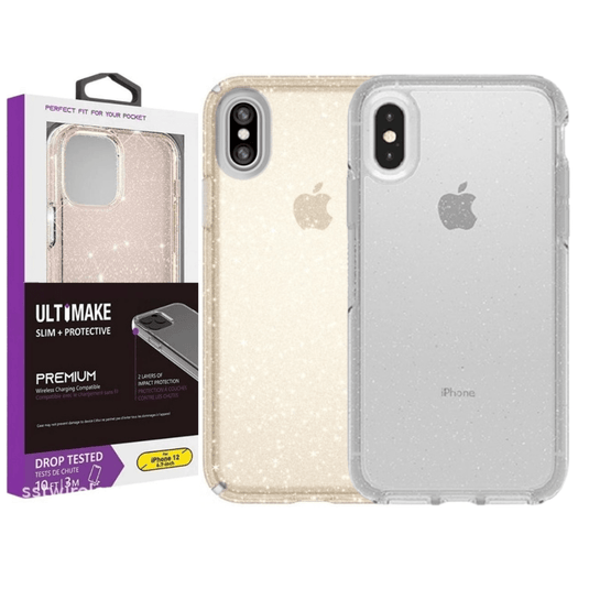 Apple iPhone X/XS/XR/XS Max Ultimake Glitter Star Flash Clear Transparent Case - Polar Tech Australia