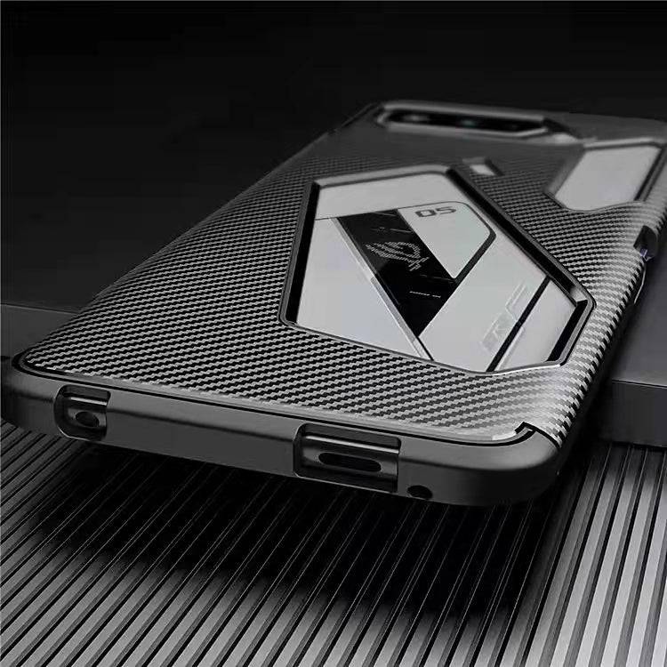 Cargue la imagen en el visor de la galería, ASUS Rog Phone 5 ZS673KS TPU + PC Heavy Duty Carbon Protective Case - Polar Tech Australia
