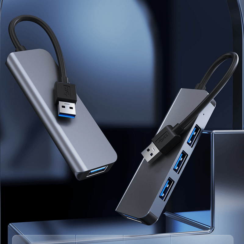 Load image into Gallery viewer, [BYL-2013U] USB Adapter 4 In 1 Multi-function USB 3.0 &amp; USB 2.0 HUB Splitter - Polar Tech Australia
