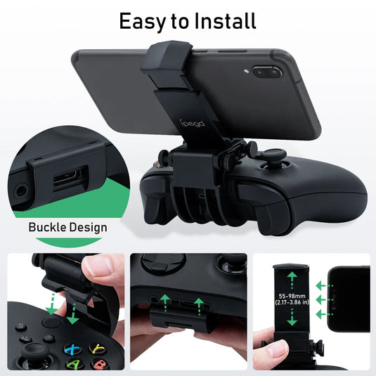 Xbox Series S/Series X/Xbox One/Elite 2 Game Controller Adjustable Gamepad Phone Holder Clip Bracket - Game Gear Hub