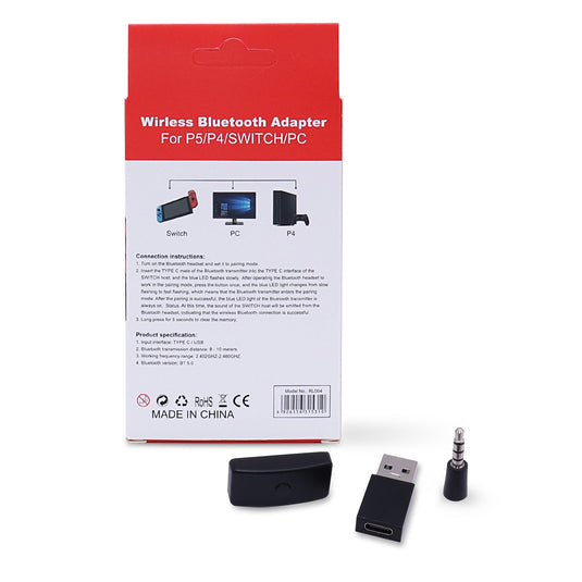 Nintendo Switch Lite PS4 PS5 PC Phone Audio Bluetooth 5.0 Adapter Converter  Bluetooth Speaker Headset Earphone - Polar Tech Australia
