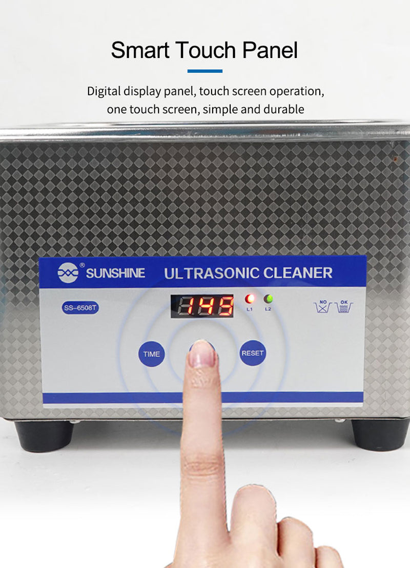 Cargue la imagen en el visor de la galería, [SS-6508T] Sunshine 100W Powerful Ultrasonic Cleaner Water Damaged Motherboard Cleaner Repair Tool - Polar Tech Australia
