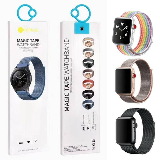 COTEetCI Nylon Magic Tape 20mm/22mm Adjustable Soft Breathable Sport Replacement Wristbands Strap - Polar Tech Australia