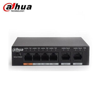 DAHUA 4PoE 6 Ports PoE Switch CCTV System DH-S1500C-4ET2ET-DPWR - Polar Tech Australia