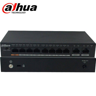 DAHUA 8PoE 10 Ports PoE Switch CCTV System DH-S1500C-8ET2GT-DPWR - Polar Tech Australia
