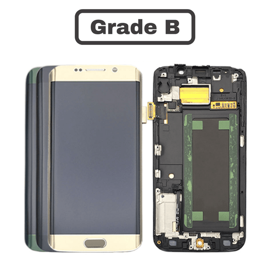 [Grade B][With Frame] Samsung Galaxy S6 Edge (SM-G925) LCD Touch Digitizer Screen Assembly - Polar Tech Australia