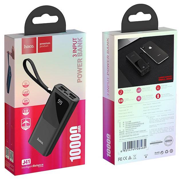 Cargue la imagen en el visor de la galería, HOCO 10000mAh Dual USB Port Fast Charging Power Bank  Portable Charger (J41) - Polar Tech Australia
