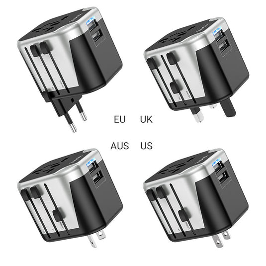 [AC5] HOCO Universal Dual Port USB Charging Converter Wall Charger Travelling Adapter - Polar Tech Australia