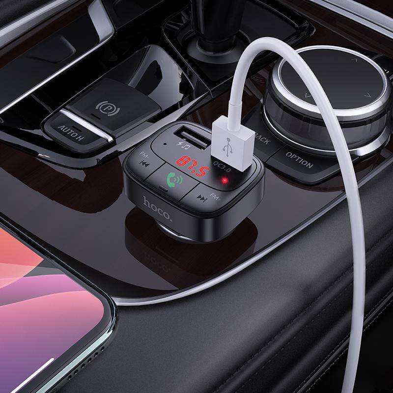 Cargue la imagen en el visor de la galería, [E59] HOCO Dual USB Port QC 3.0 18W Car Charging Adapter With FM Transmitter - Polar Tech Australia
