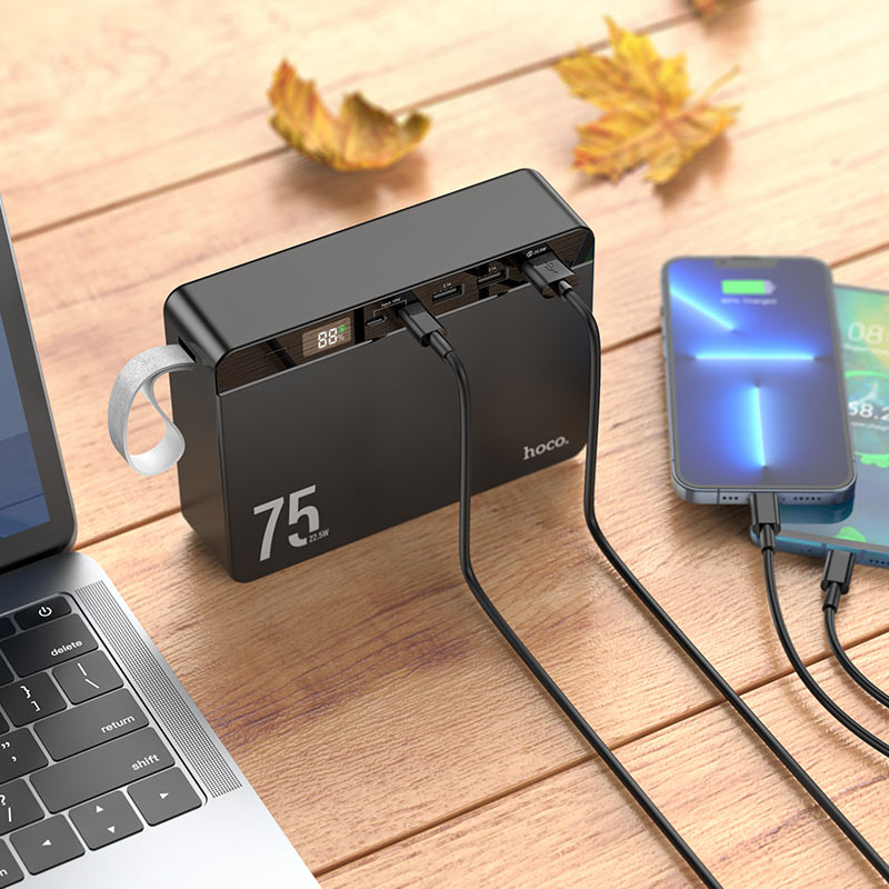 Cargue la imagen en el visor de la galería, [J94][75000mAh] HOCO PD 22.5W QC 3.0 Fast Charging Power Bank Portable Power Station - Polar Tech Australia
