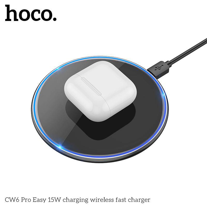 Load image into Gallery viewer, HOCO Ultra-Thin Easy Pro 15W Fast Wireless Charger Charging Pad (CW6 Pro) - Polar Tech Australia
