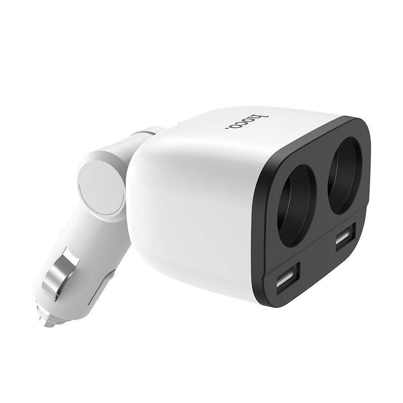 Load image into Gallery viewer, HOCO Universal Car Charger Extension Dual Port 2 x USB Port With Digital Display (Z28) - Polar Tech Australia
