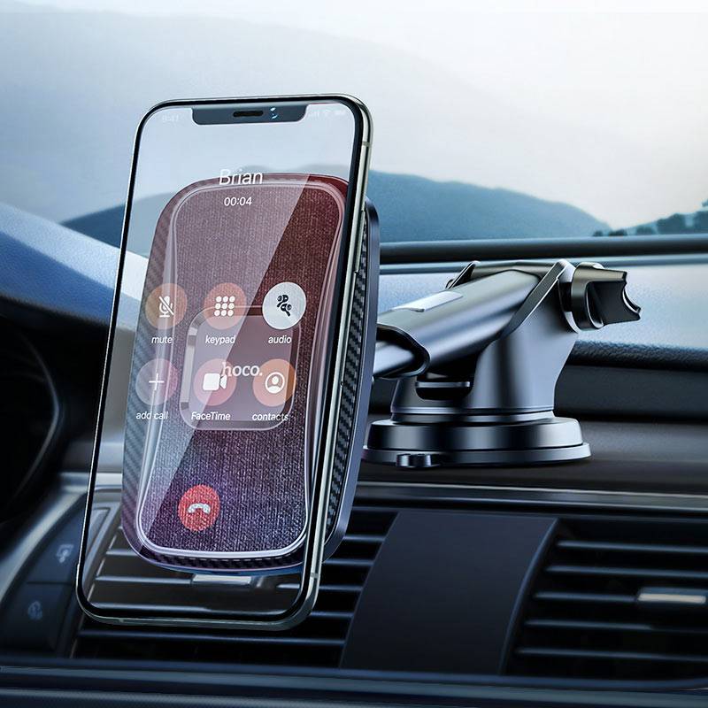 Load image into Gallery viewer, [CA75] HOCO Universal QI 15W Wireless Charging Magnet Aircon Flow Dashboard Phone Holder - Polar Tech Australia
