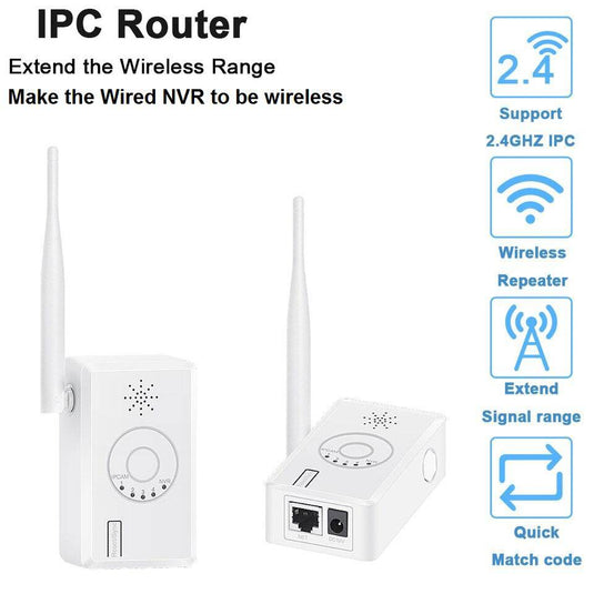 IPC Router WiFi Range Extender Repeater for Wireless Security Camera (Make Wired NVR to be Wireles) - Polar Tech Australia