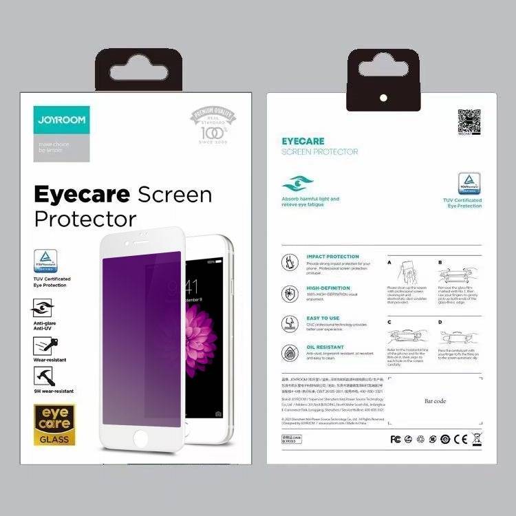 Load image into Gallery viewer, Joyroom Apple iPhone 7/8/Plus/SE Full Covered 9D Eyecare Blue Light Filter Tempered Glass Screen Protector - Polar Tech Australia
