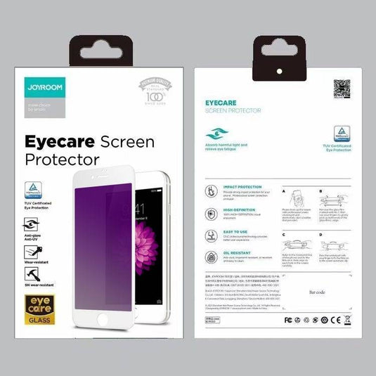[Full Covered 9D][Eyecare Blue Light Filter] Joyroom iPhone 7/8/Plus/SE2/SE 3 9H Tempered Glass Screen Protector - Polar Tech Australia
