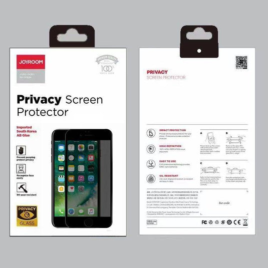 Joyroom Apple iPhone 7/8/Plus/SE Full Covered 9D Privacy Tempered Glass Screen Protector - Polar Tech Australia