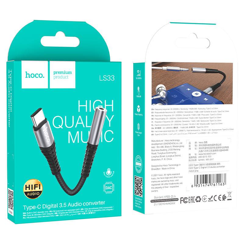 Load image into Gallery viewer, [LS33] HOCO Type-C to 3.5mm Headphone Adapter Converter - Polar Tech Australia
