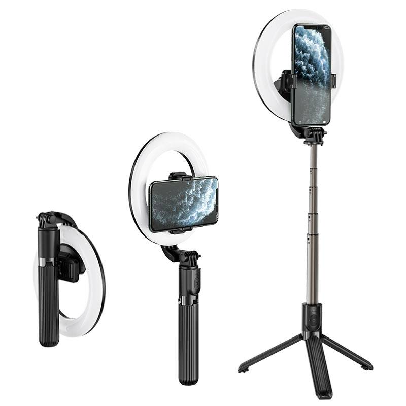 Load image into Gallery viewer, [LV03] HOCO Universal LED Light Live broadcast Stand Mobile Phone Mount Holder - Polar Tech Australia
