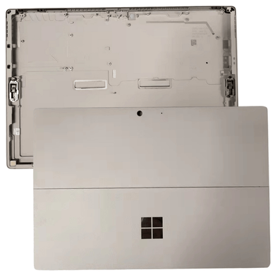 Microsoft Surface Pro 7 (1866/1868) Back Housing Frame With Hinge & Stand - Silver - Polar Tech Australia