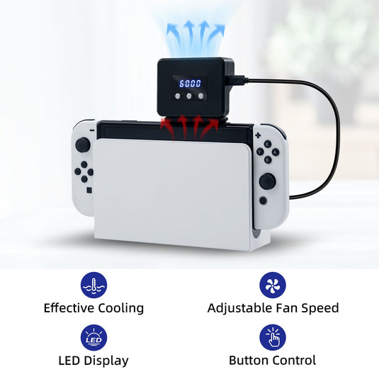 Nintendo Switch/Switch OLED Radiator with LED Temperature Display - Polar Tech Australia