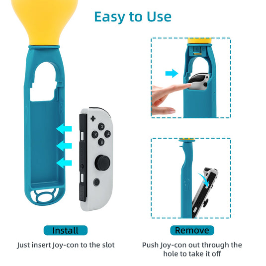 Body Sensing Sand Hammer for Nintendo Switch-Blue/Red(HBS-518) - Game Gear Hub