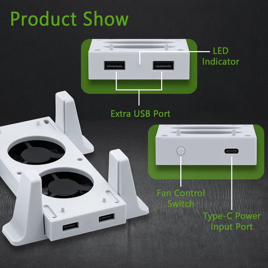 Xbox Series S Console Cooling Vertical Stand - Polar Tech Australia