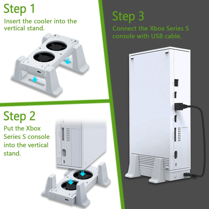 Load image into Gallery viewer, Xbox Series S Console Cooling Vertical Stand - Polar Tech Australia
