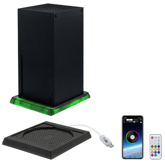 Xbox Series X/ Xbox Series S Vertical Stand Base with RGB Light & Remote Control - Polar Tech Australia