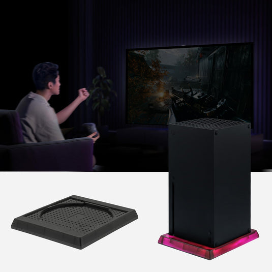 Xbox Series X/ Xbox Series S Vertical Stand Base with RGB Light & Remote Control - Polar Tech Australia