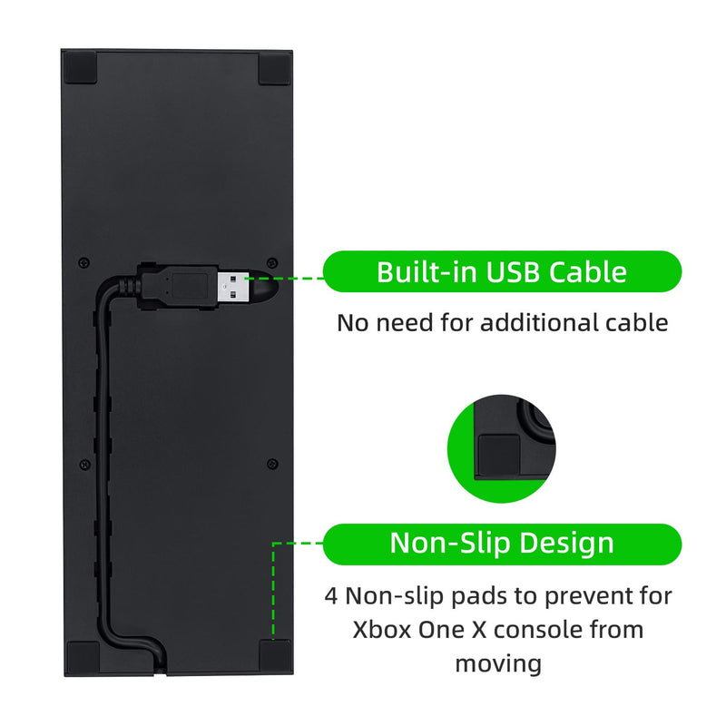 Load image into Gallery viewer, Xbox One X Vertical Cooling Stand with 3 Fans and 3 USB Ports - Polar Tech Australia
