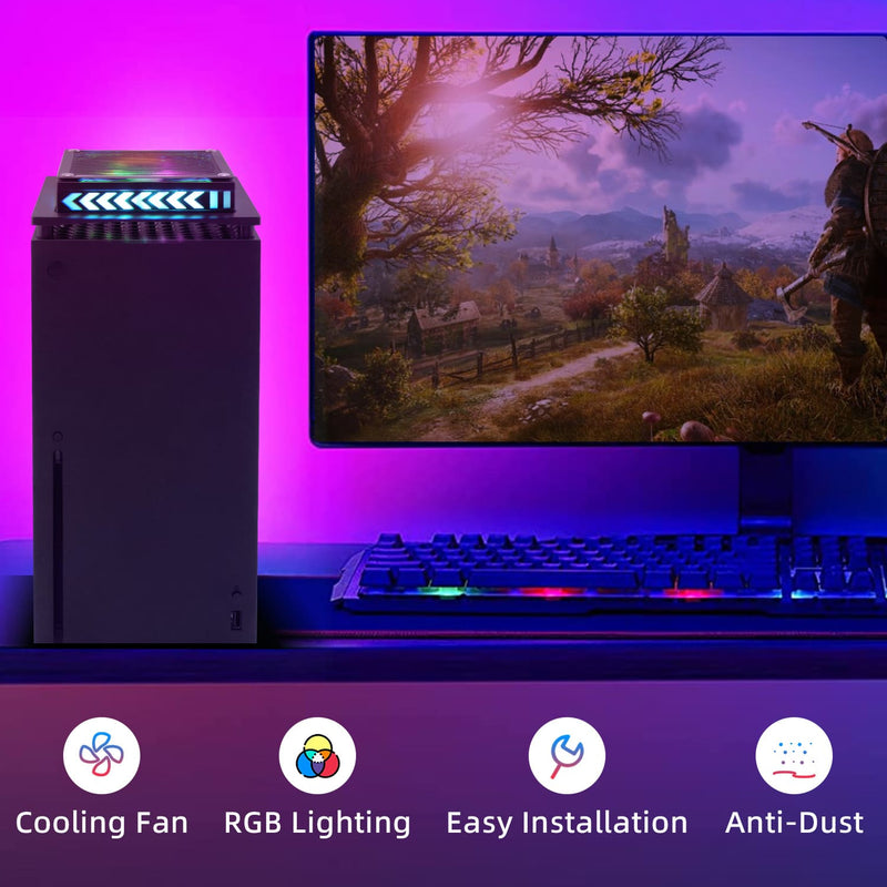 Load image into Gallery viewer, Xbox Series X Upper Cooling Fan with RGB Lighting - Polar Tech Australia
