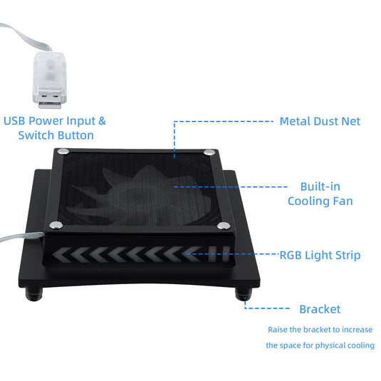 Xbox Series X Upper Cooling Fan with RGB Lighting - Polar Tech Australia