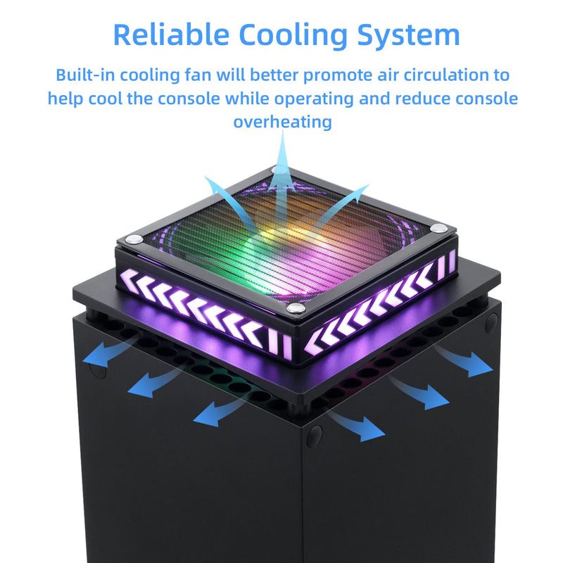 Load image into Gallery viewer, Xbox Series X Upper Cooling Fan with RGB Lighting - Polar Tech Australia
