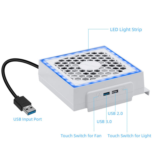 Xbox Series S Cooling Fan with RGB LED - Polar Tech Australia