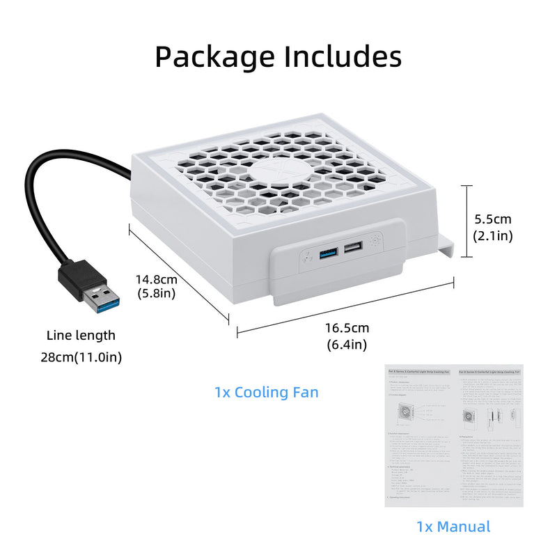 Load image into Gallery viewer, Xbox Series S Cooling Fan with RGB LED - Polar Tech Australia
