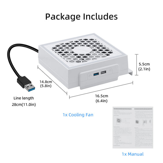 Xbox Series S Cooling Fan with RGB LED - Polar Tech Australia